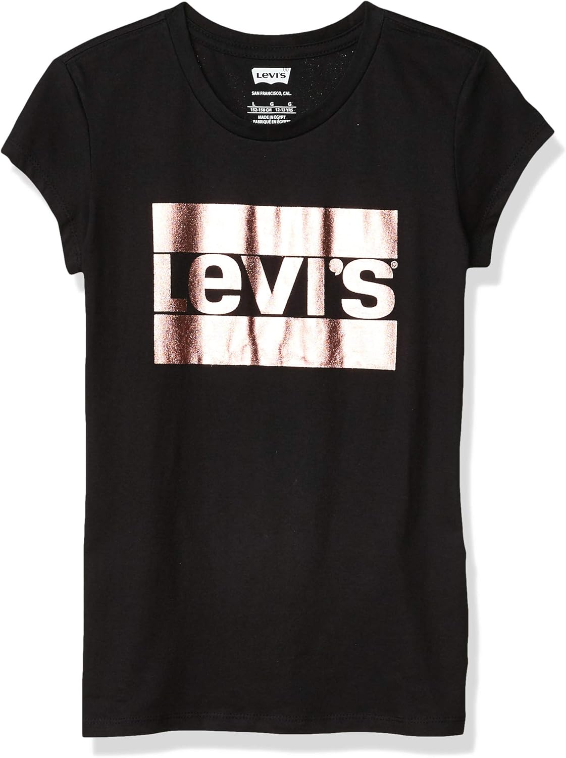Levi's ガールズ リトルスポーツウェア グラフィックTシャツ US サイズ: 6 カラー: ブラック