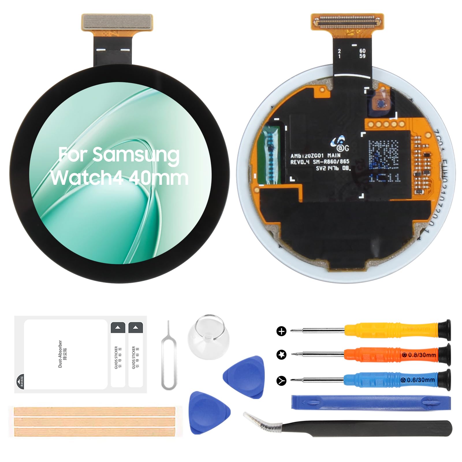 Amazon.com: Olivechard for Samsung Galaxy Watch 4 40mm SM-R860 LCD