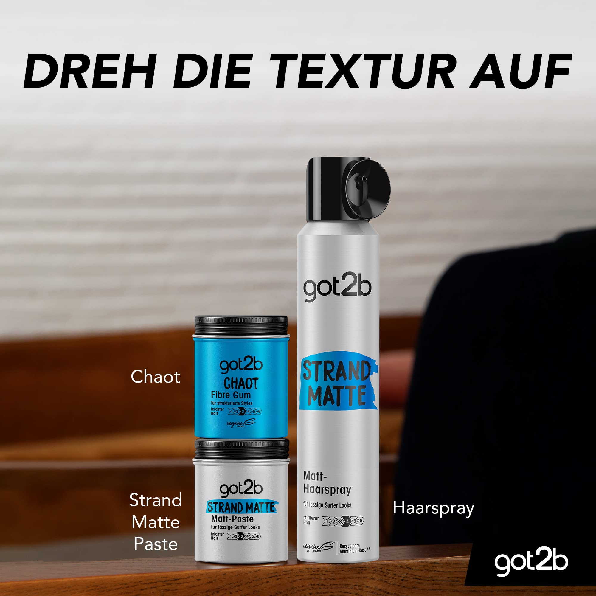 Got2b Chaot Modelujący Wosk do Włosów dla Mężczyzn 3 (100 ml) - Tworzy Potargany Wygląd, Mocne i Giętkie Trzymanie, Indywidualny Styl