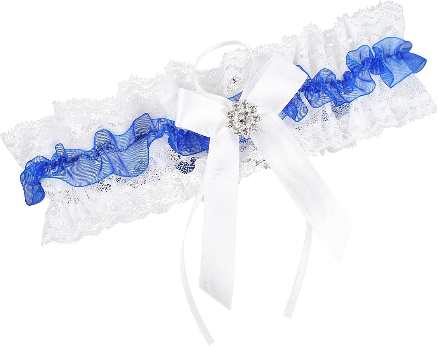 Wedding Garter For Bride With Rhinestones Sparkel Handmade Bridal Garters for Women