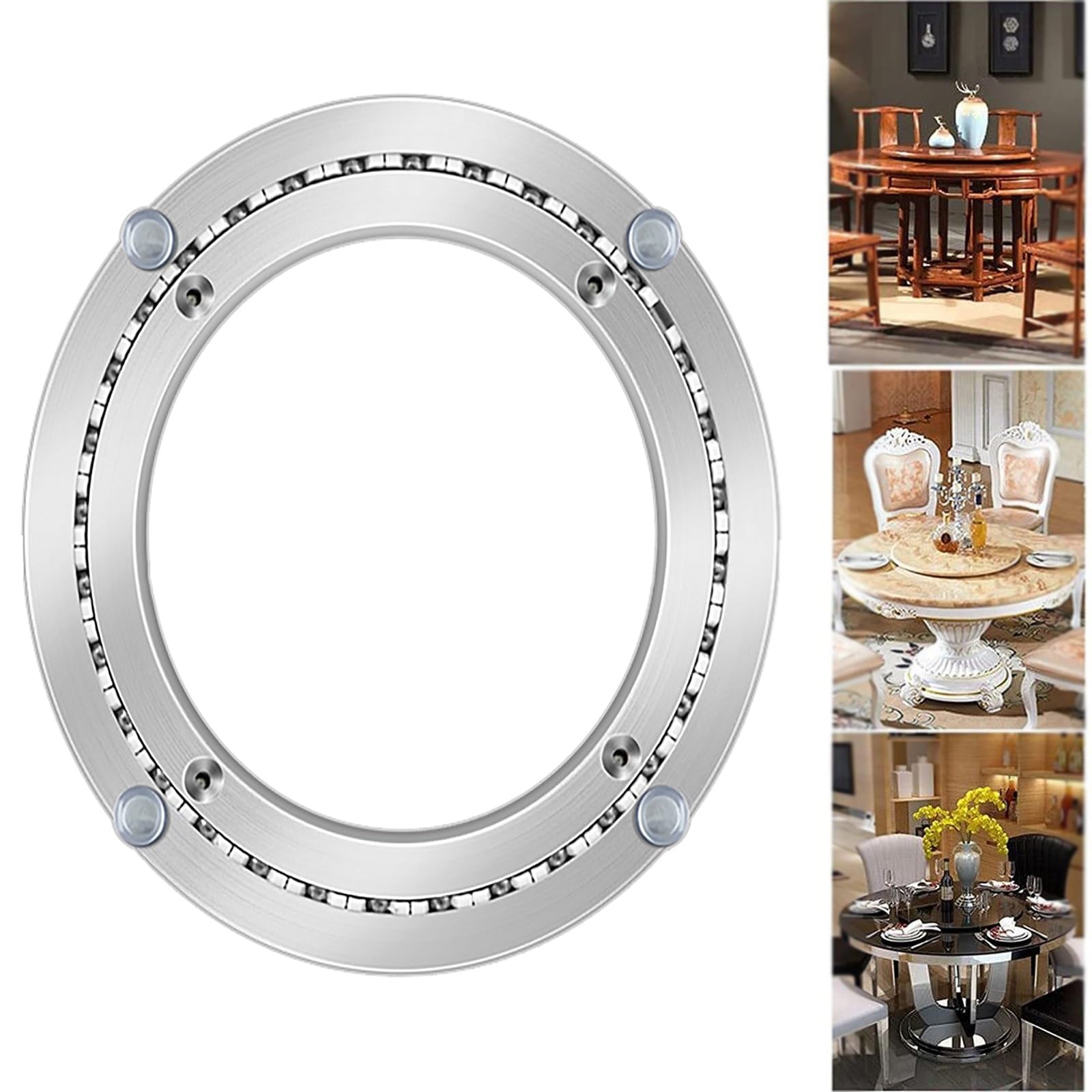 Lazy Susan Plateau rotatif réglable pour grandes tables