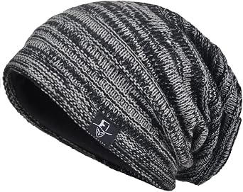 VECRY Mens Slouchy Beanie Knit Oversized Skull Cap Winter Hats