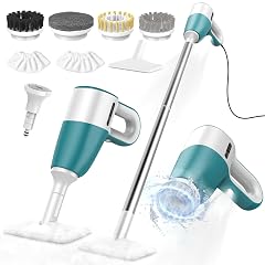 Steam Cleaner with Electric Spin Brush No Manual Scrubbing 1200W 2-in-1 Steamer for Cleaning Tool 2 Modes 11
