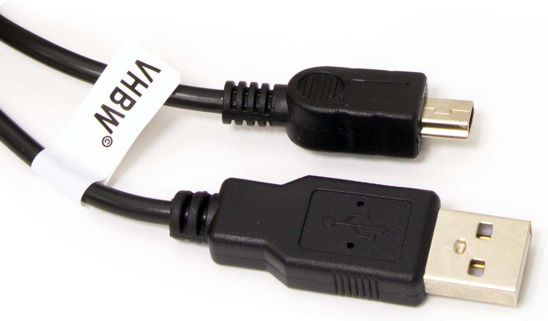 vhbw USB DATA CABLE SYNC HOTSYNC with CHARGING FUNCTION suitable for Navgear StreetMate GTX-62, GTX-62 3D, GP4, GP43T, GT43, GT433D, GP35 etc.