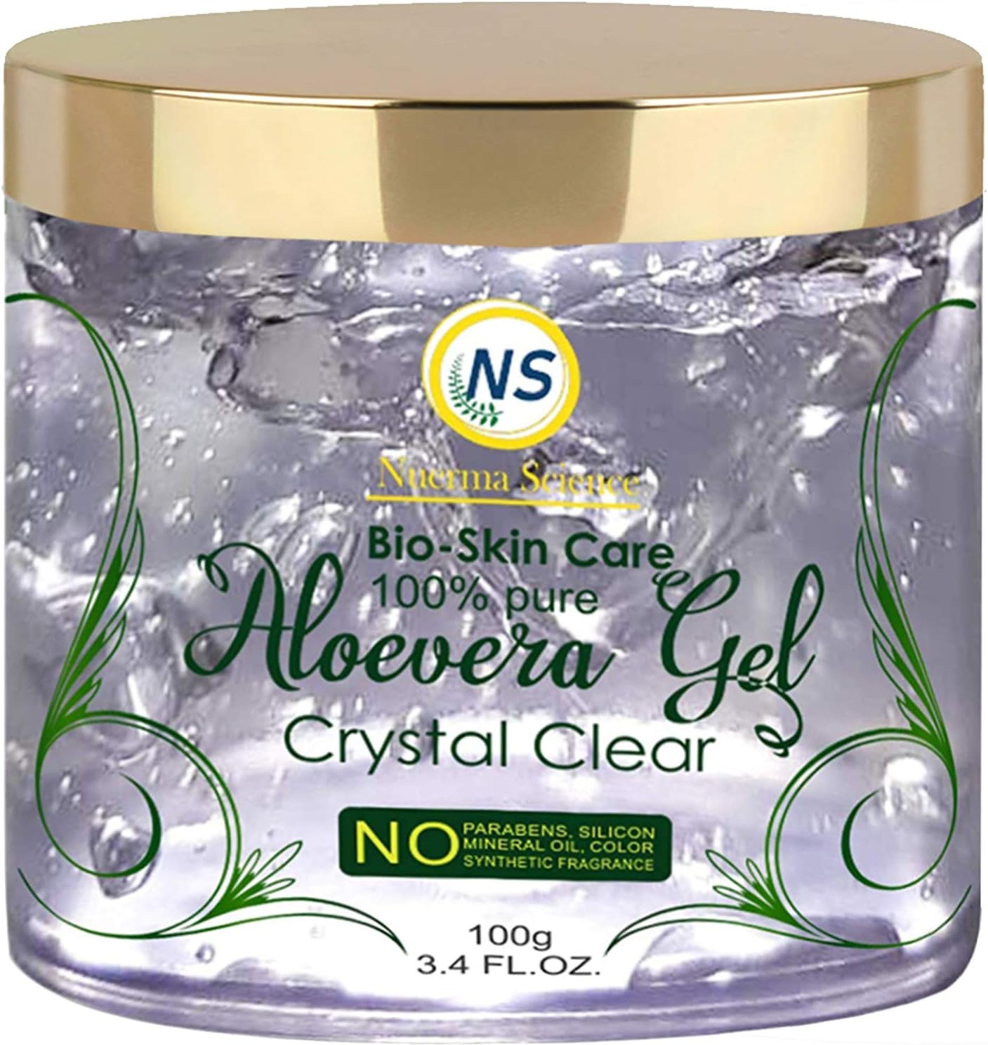 Nuerma Science Aloe Vera Multipurpose Beauty Gel for Skin and Hair, 120ml