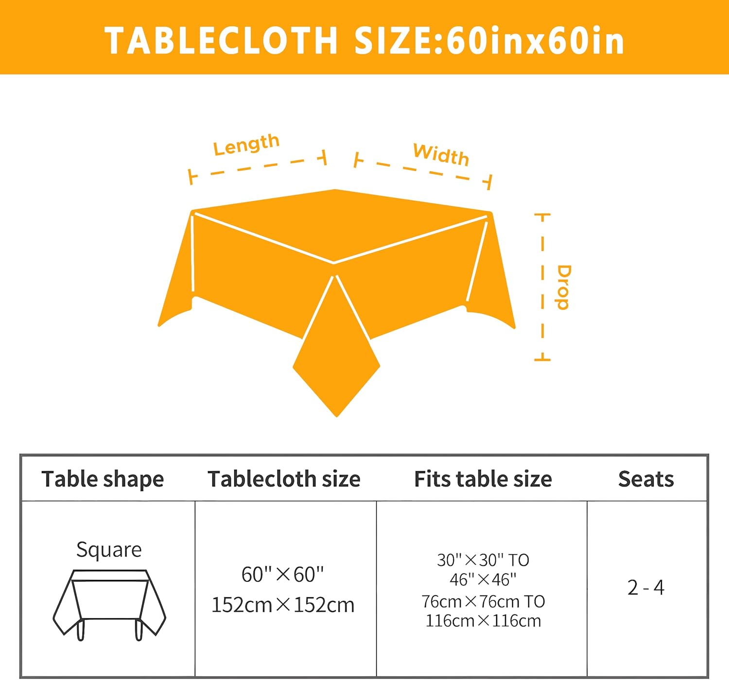 Roszwtit Halloween Goth Skull Tablecloth, Gothic Skeleton Table Cloth Waterproof, Halloween Kitchen Table Decor for Dining Holiday Party 60x60 Inch Square