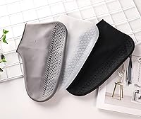 Vista 5 de GabeFish Cubierta impermeable reutilizable de silicona para zapatos Ourdoor Negro Grande