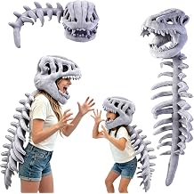 Semana Dinosaur Skeleton Costume for Kids -3D Dino Plush Toy | Wearable Cosplay Props,Ideal for Halloween Themed Partie & Game