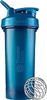 Vista 34 de BlenderBottle Classic V2 - Botella mezcladora perfecta para batidos de proteínas y preentrenamiento, 4 onzas, color marrón completo
