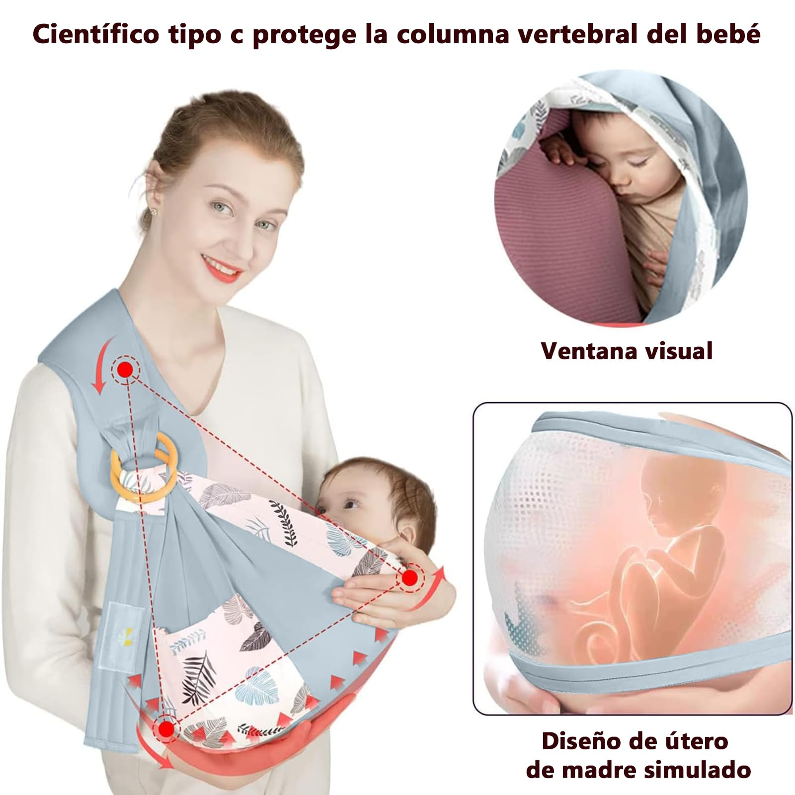 Fular Boba Wrap Boba Recien Nacido Boba Wrap Fular Tejido Recien