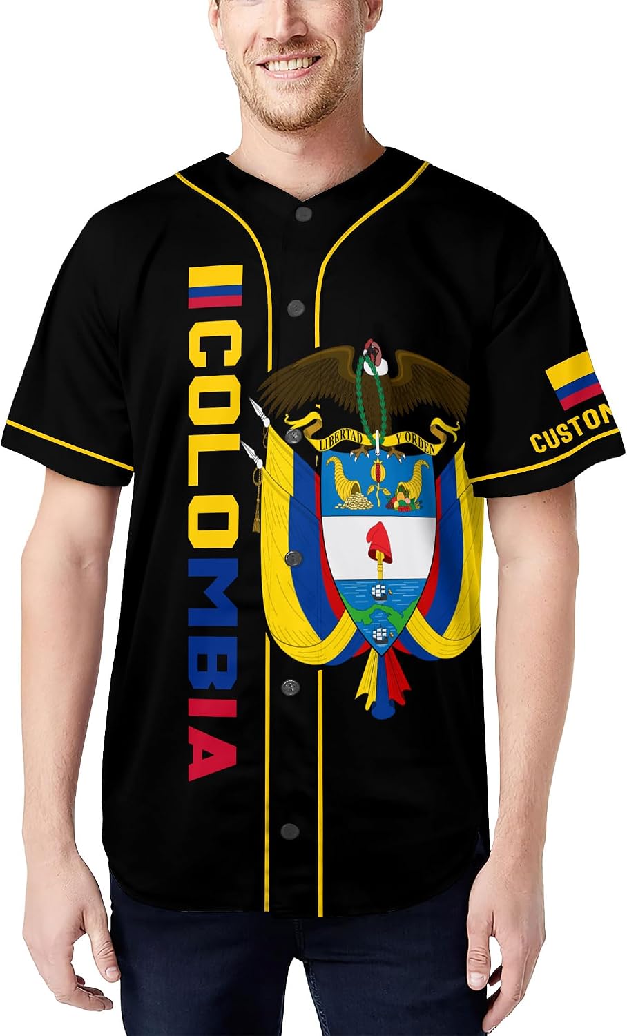 Colombia Jersey Men, Colombia Jersey Baseball, Personalized Colombia Baseball Jersey Men