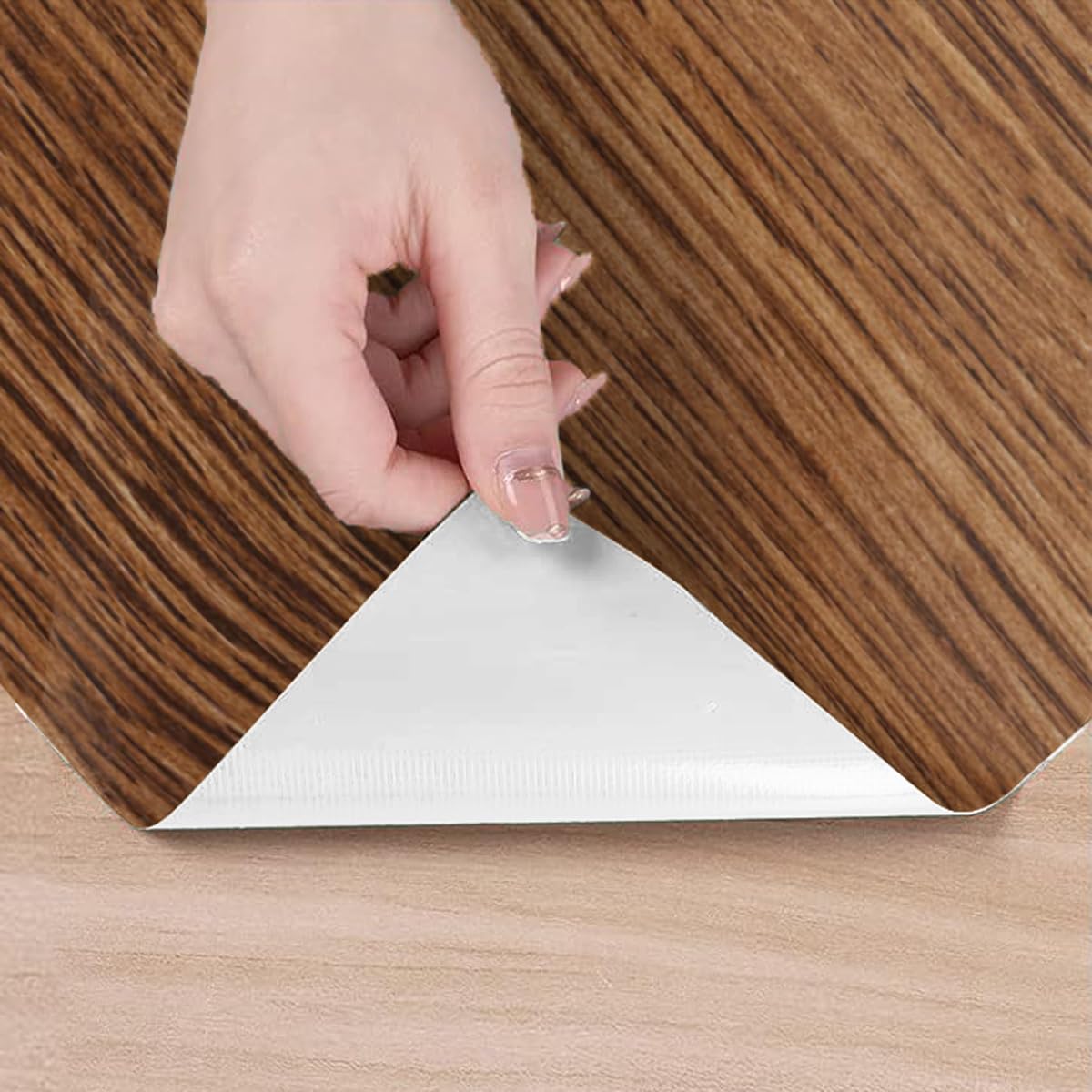 Ambiance Sticker Rouleau revêtement Adhésif Vinyle au Mètre Sticker Lavable Cuisine Meuble Armoire Porte Bois Chocolat - H60 x L200 cm
