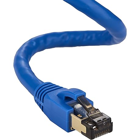Cables Direct Cat8 Blue 5 Foot SFTP Ethernet Patch Cable