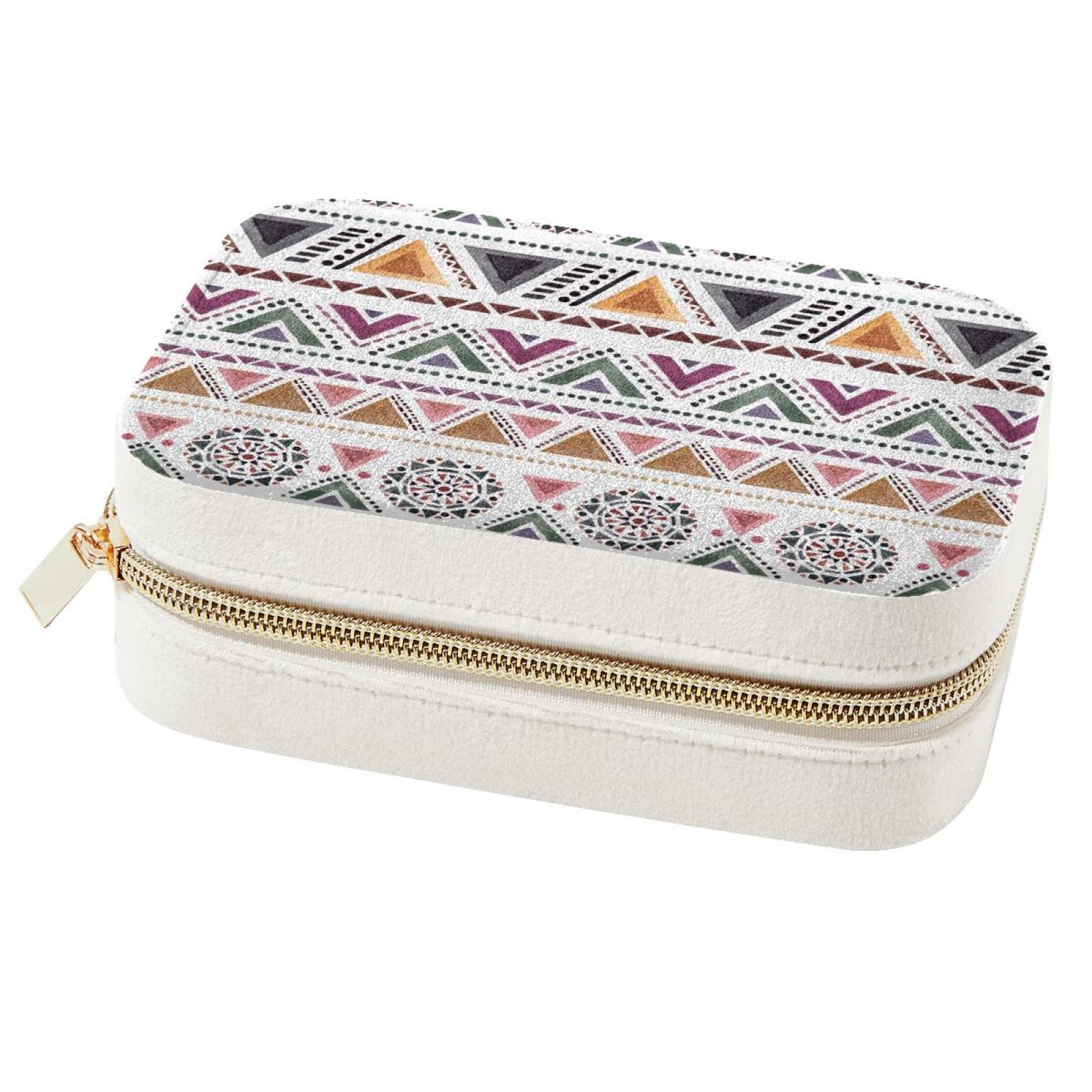 Boîte à bijoux portable de voyage au design élégant et finitions soignées pour colliers de luxe