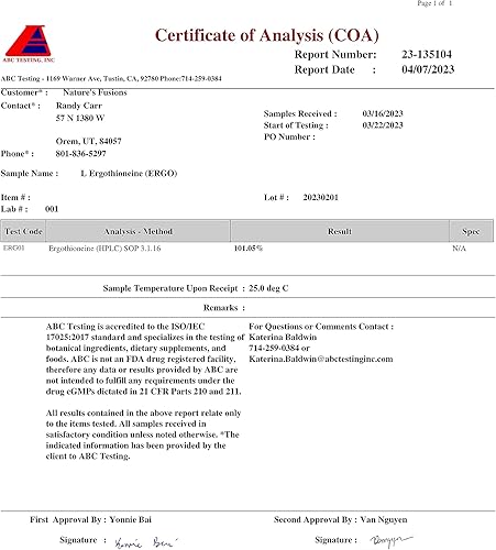 Miniatura 4 de Nature's Fusions Nutri L - Suplementos de ergotioneína con complejo orgánico de hongos - 5 mg y 600 mg de extractos de hongos, ostra, shiitake,