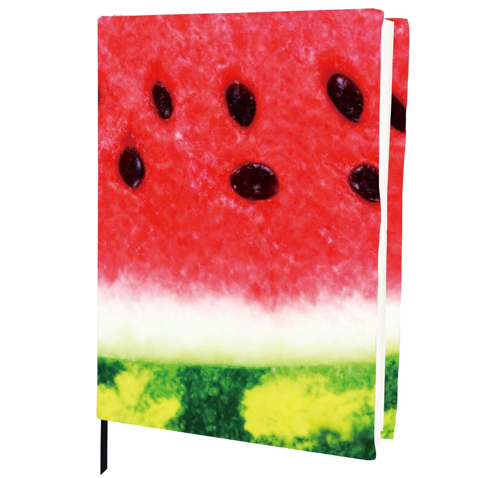 CRASPIRE Stretchable Book Cover Protector Up to 9x11In Washable Reusable Watermelon Fruit Fabric Cloth Elastic Jombo Sleeve Stretchy Wrap for Hardcover Paperbacks Book Lover Gift Notebook Textbook