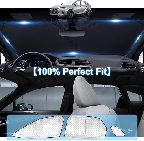 Miniatura 298 de KMF - Parasol de repuesto para parabrisas, cubierta para ventana lateral y trasera, cubierta protectora para visor, para campamento, bebé, bloqueo