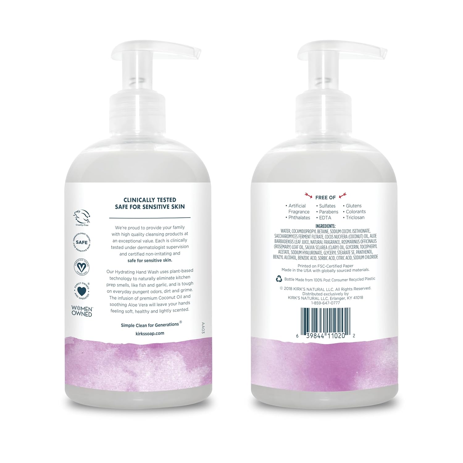 Kirk's Odor Neutralizing Hydrating Hand Soap, Rosemary Sage 12 Ounce image 2