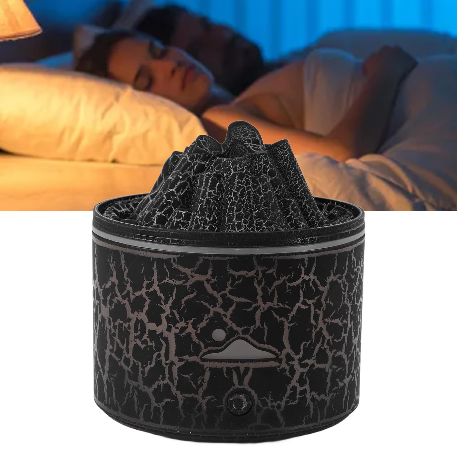 Diffuseur Volcanique, Humidificateur Diffuseur D'arôme de Flamme Humidificateur Méduse Vaporisateur Machine D'aromathérapie Grande capacité Usage Domestique Diffuseur (1)