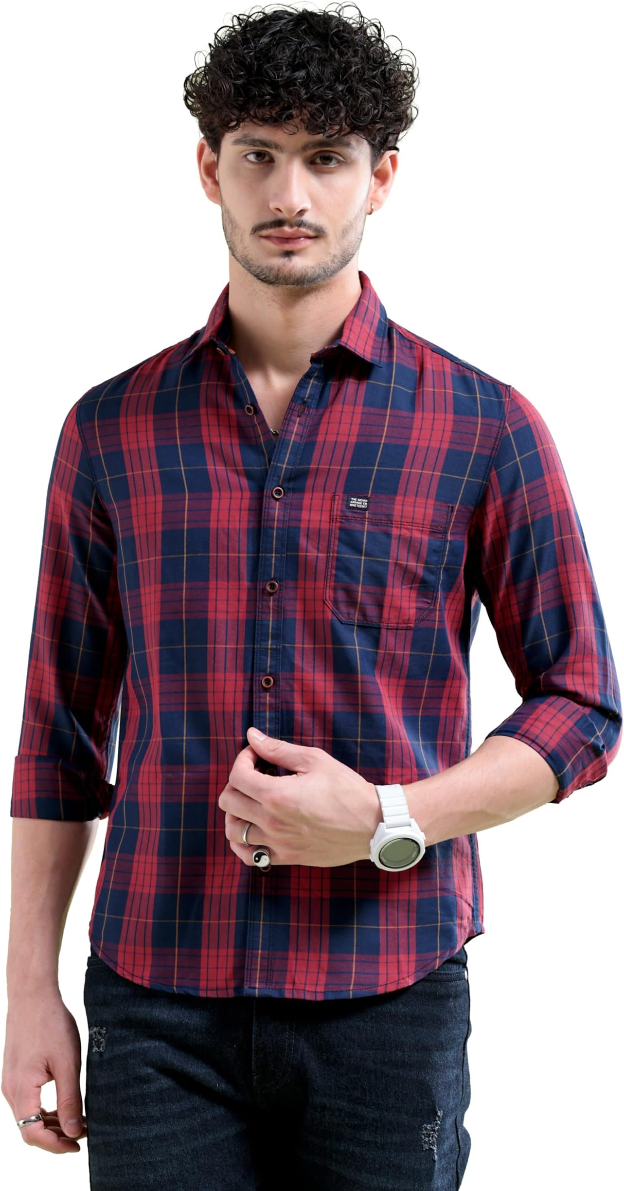 The Indian Garage CoMen's Slim Fit Shirt