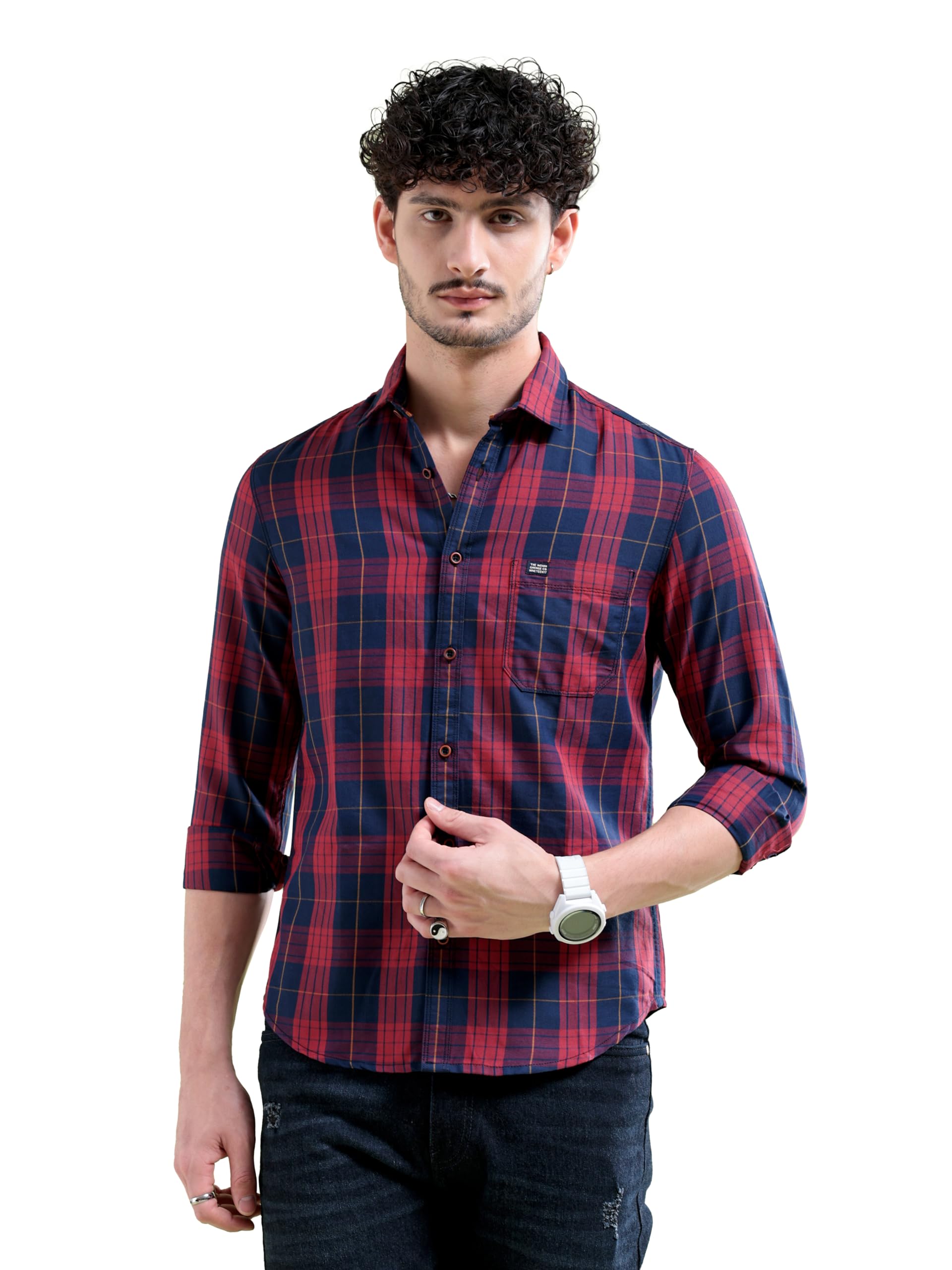 The Indian Garage CoMen's Slim Fit Shirt