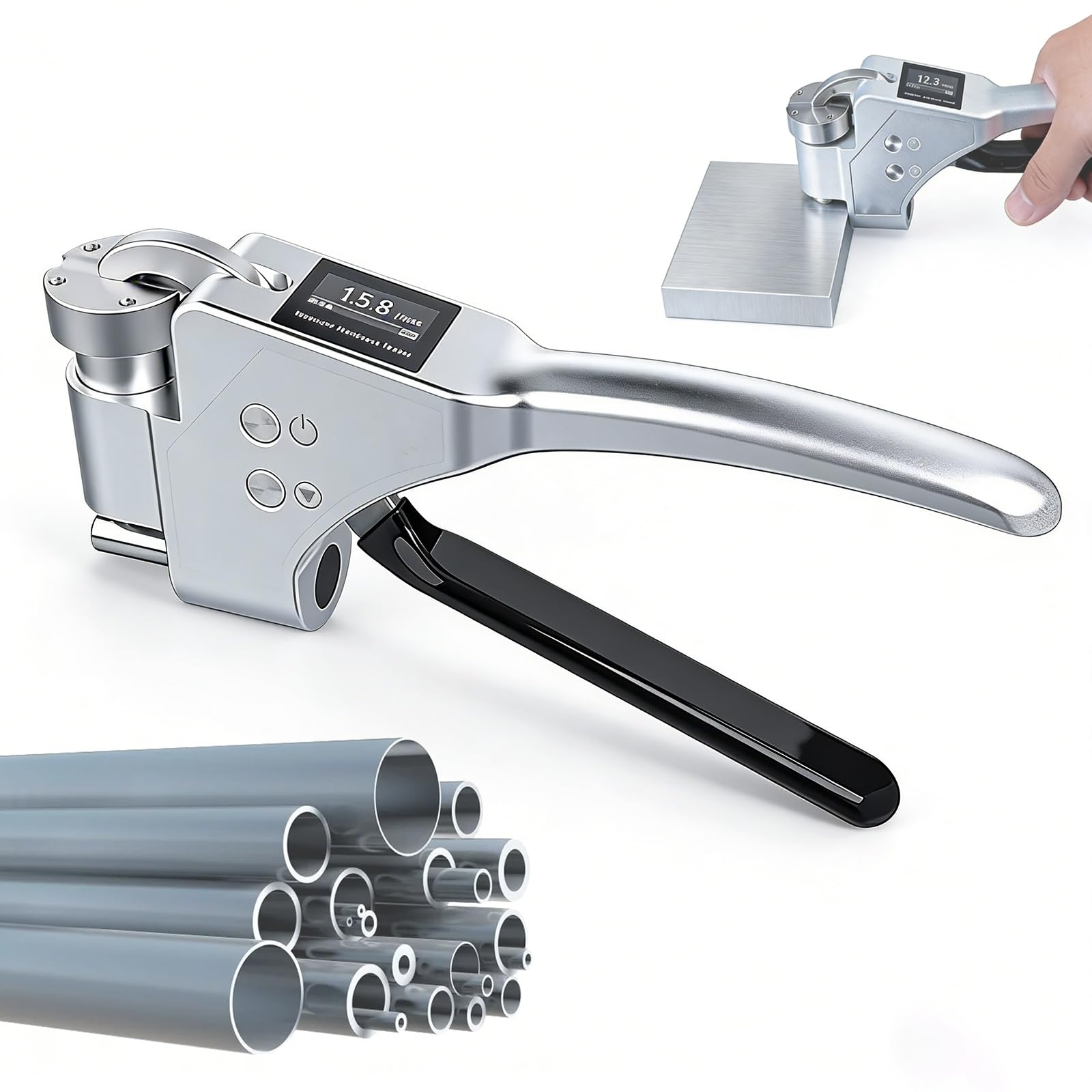 Duromètre portable en métal avec affichage 0-20HWA pour alliage d'aluminium, laiton, cuivre, acier souple