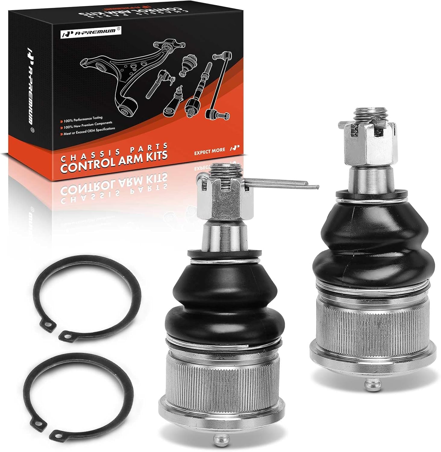 A-Premium 2 x Front Lower Ball Joint, Compatible with Honda Ridgeline 2006-2014