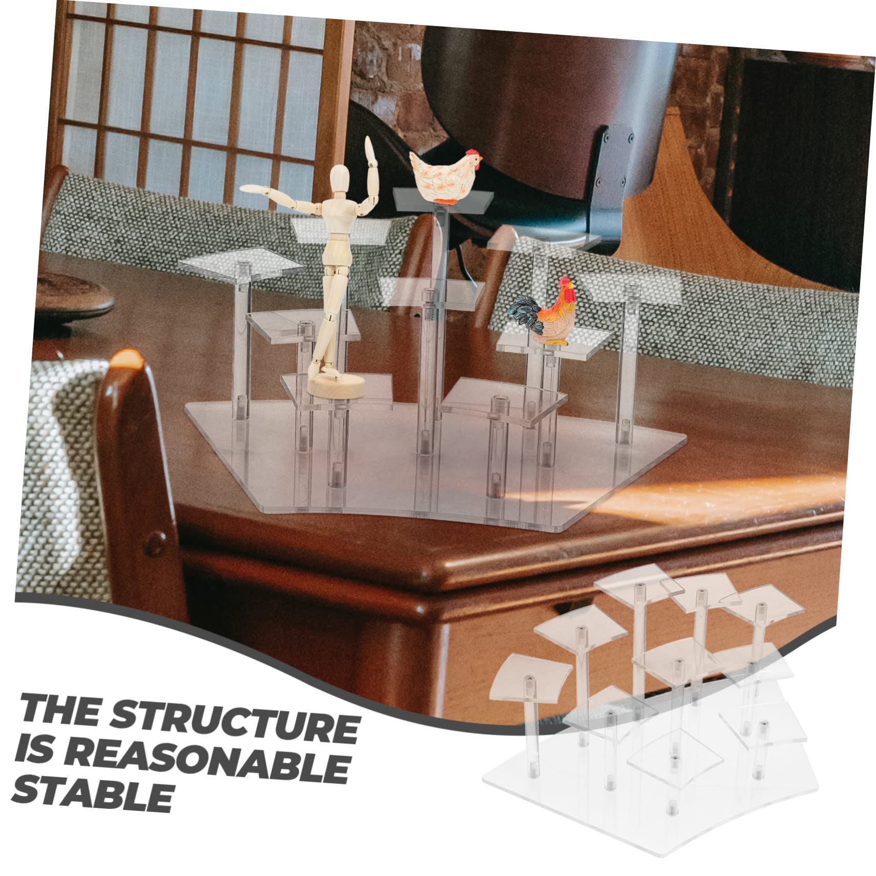 Espositore Acrilico Multistrato per Modellini e Statuette, 10 Posti