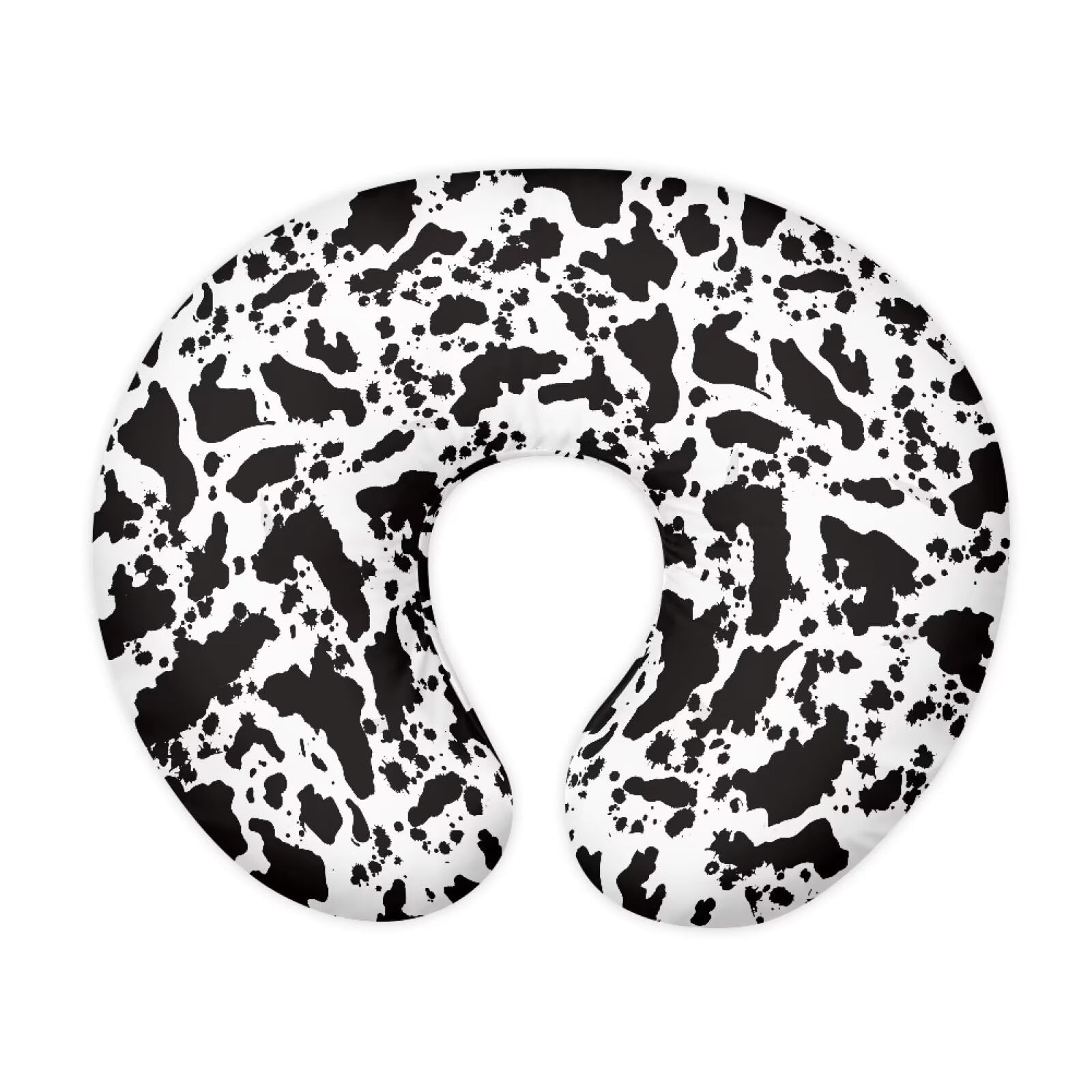 Mintulipy Black and White Cow Nursing Pillow Cover Slipcover Soft Maternity Breastfeeding Newborn Infant Feeding Cushion Cover Machine Wash & Quick
