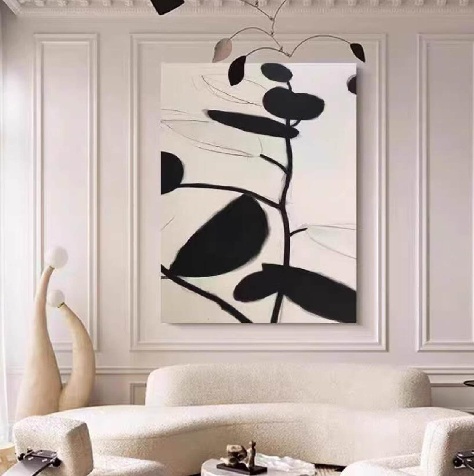 Peintures modernes simples sans cadre pour habiller un grand mur blanc de chambre