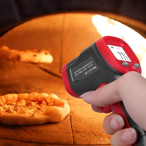 Miniatura 5 de Pistola de termómetro infrarrojo, termómetro láser sin contacto, pistola de temperatura de -58   1112 , termómetro de temperatura de emisividad