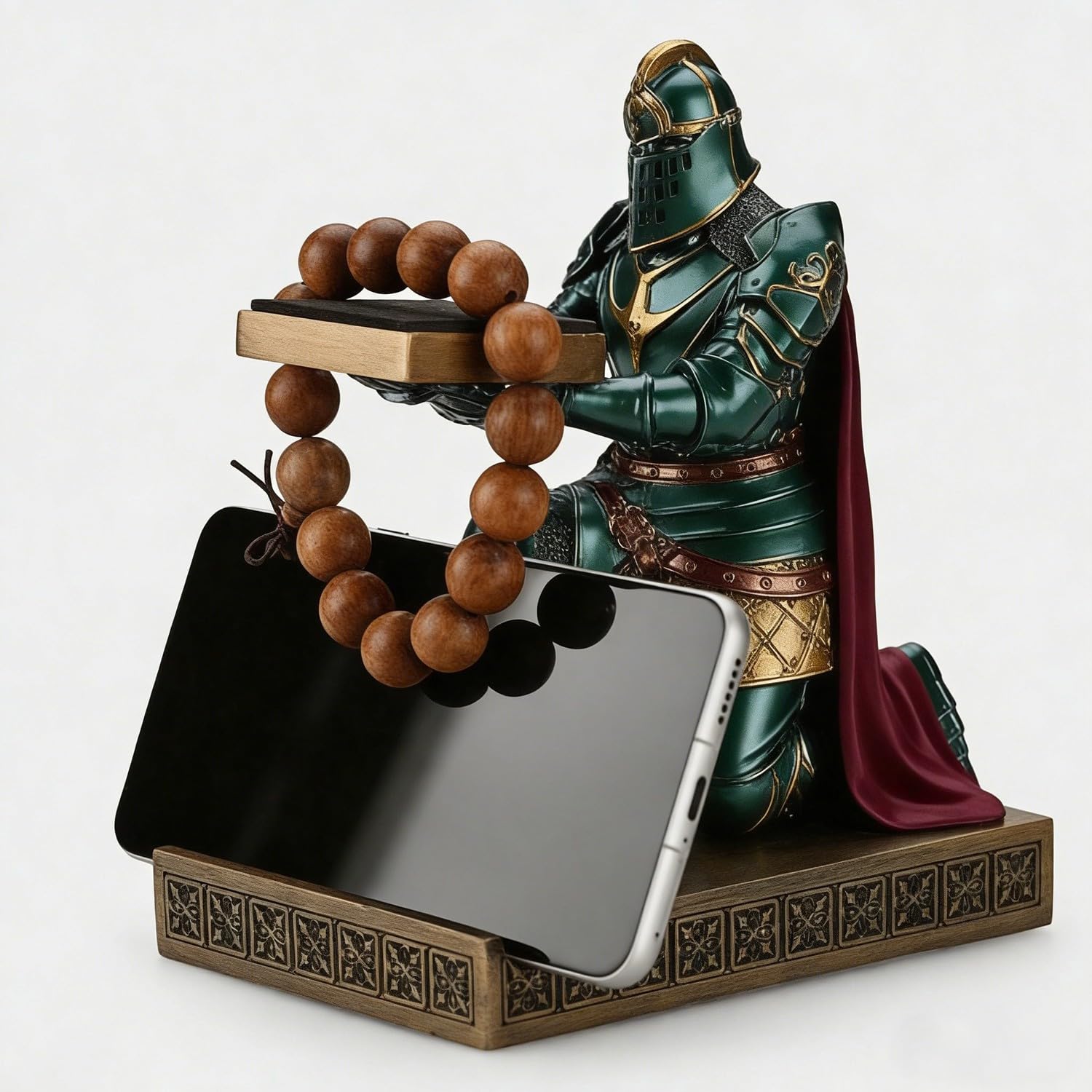 King's Guard Présentoir pour montres, lunettes, bijoux, bracelets, colliers - En résine - Pour bureau et maison - Vert