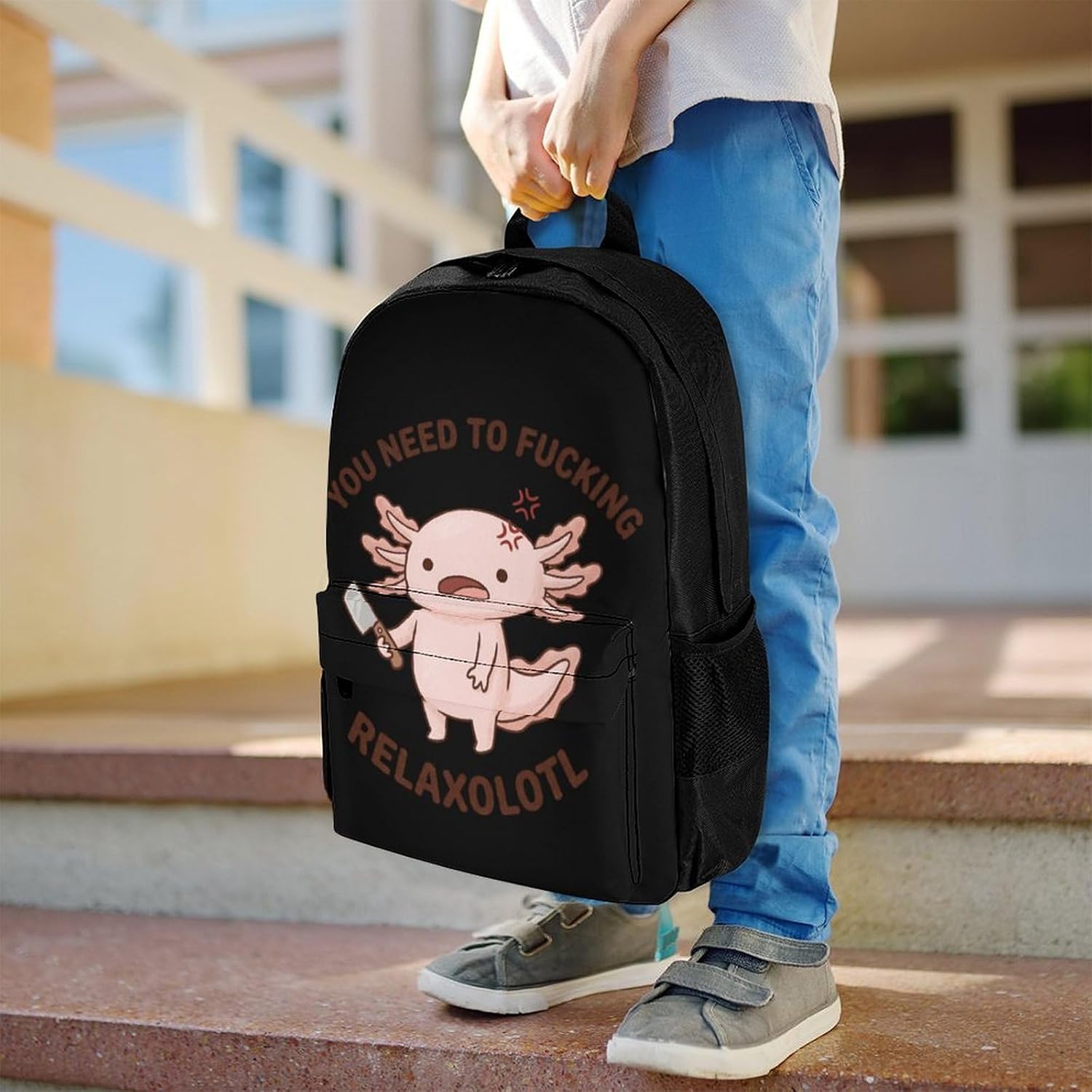 You Need To Relaxolotl Backpack Lightweight Backpacks Work Bag
