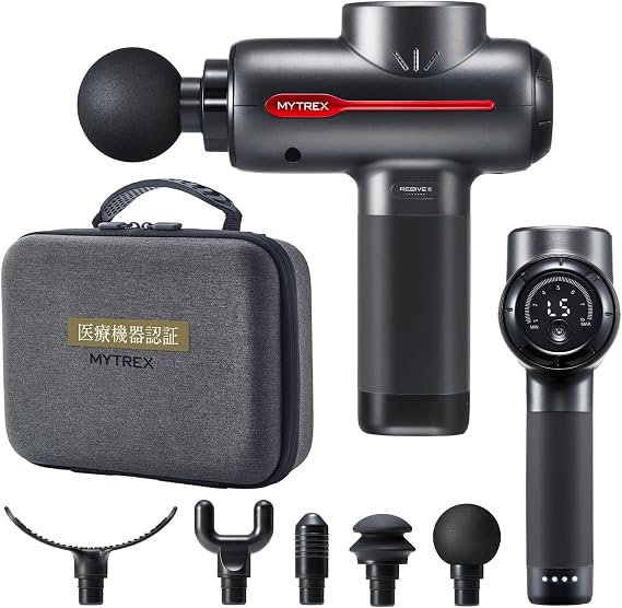 Medical Device CertifiedFeatured on Hilnandes!   MYTREX Mytrex REBIVE 2 Massage Gun Myofascial Release Gun Handy Massager Electric Massage Shoulder Pain Back Pain Recovery Revive Gift Present MT-RB2