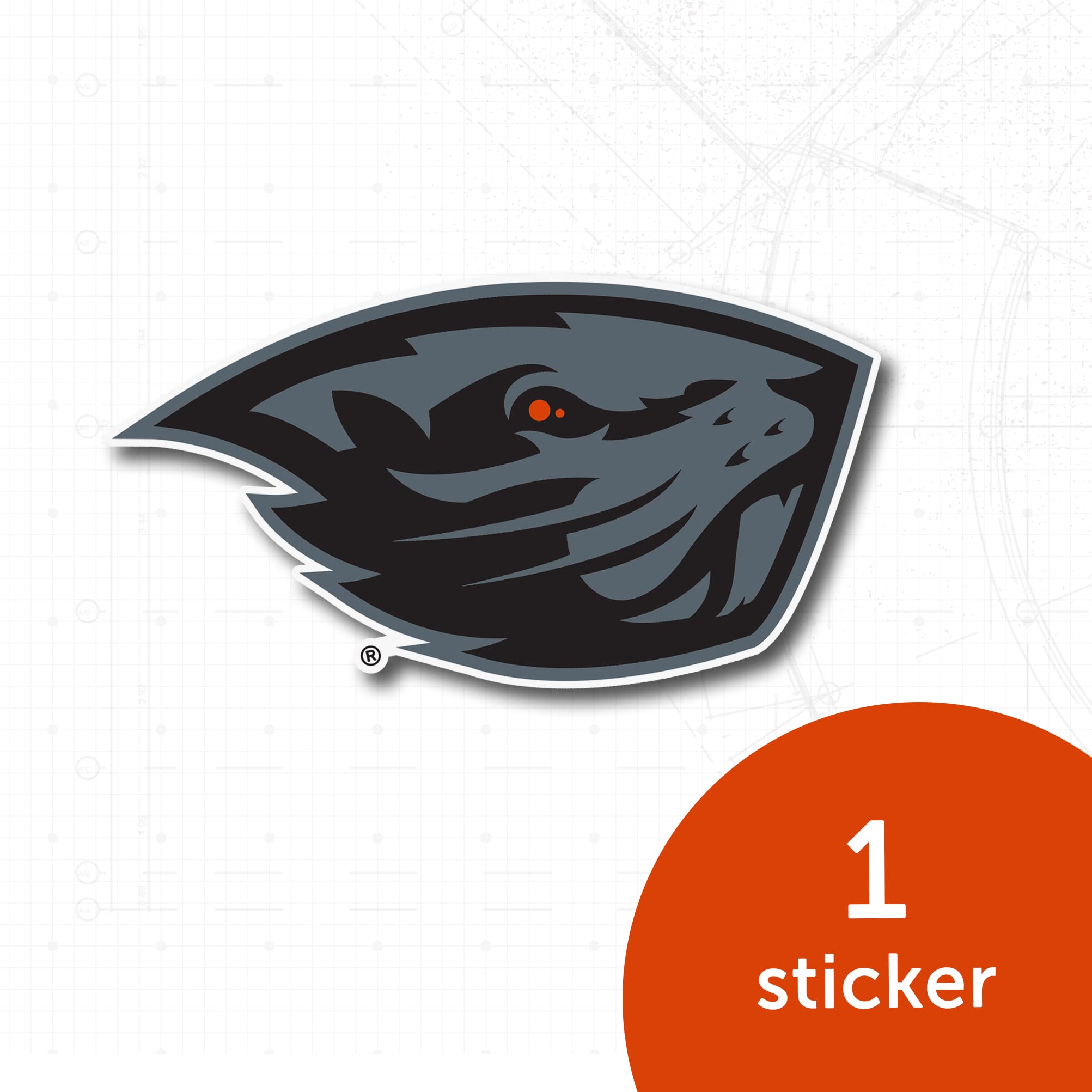 Oregon State University Sticker Decal - Desert Cactus Design, Vinyl For Laptop, Car, Water Bottle