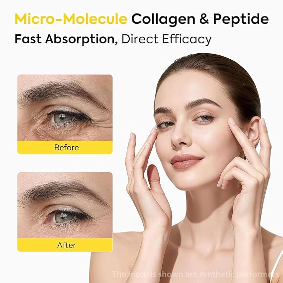 Silk Peptide Intensive Lifting Ampoule, Deep Collagen Silk Peptide Serum for Face Lifting, Smoothing & Hydrating, Non-Greasy Gentle Formula, 1.86 Fl Oz