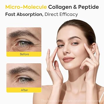 Silk Peptide Intensive Lifting Ampoule, Deep Collagen Silk Peptide Serum for Face Lifting, Smoothing & Hydrating, Non-Greasy Gentle Formula, 1.86 Fl Oz