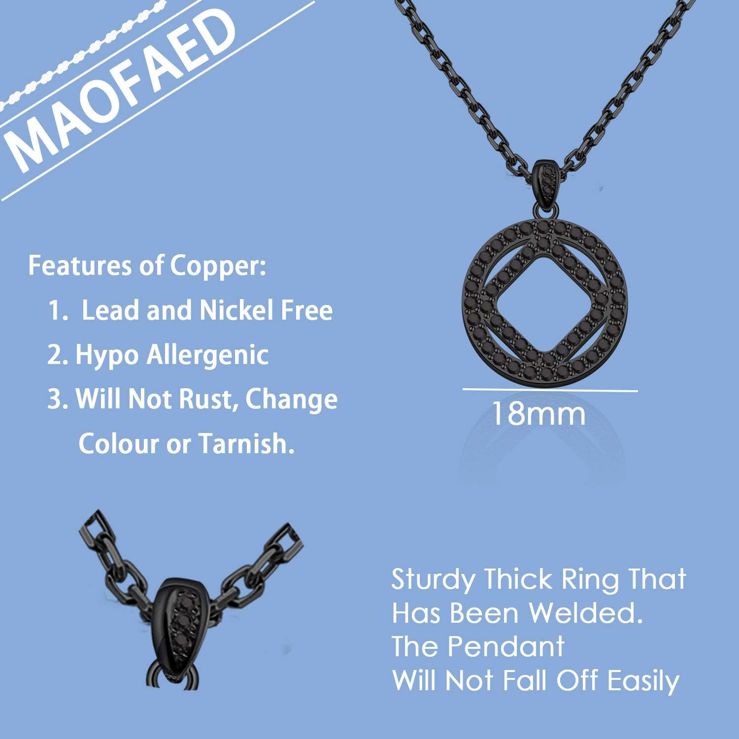 MAOFAED Sobriety Gift Recovery NA Narcotics Anonymous Birthday Gift NA Necklace New Beginnings Gift - Image 2