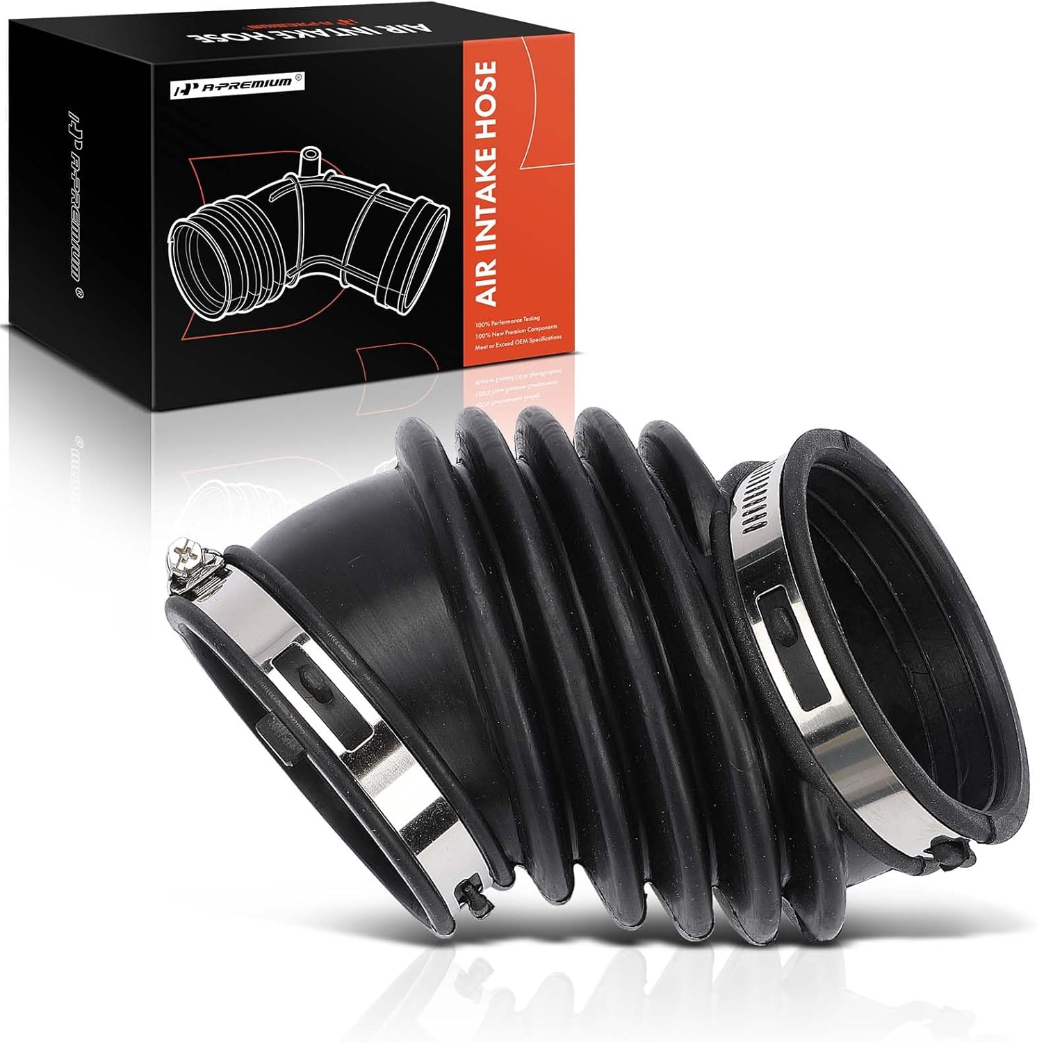 A-Premium Engine Air Cleaner Intake Hose W/Clamps Compatible with Buick LaCrosse 2005-2009, Allure 2005-2009 & Pontiac Grand Prix 2005-2008, 3.8L