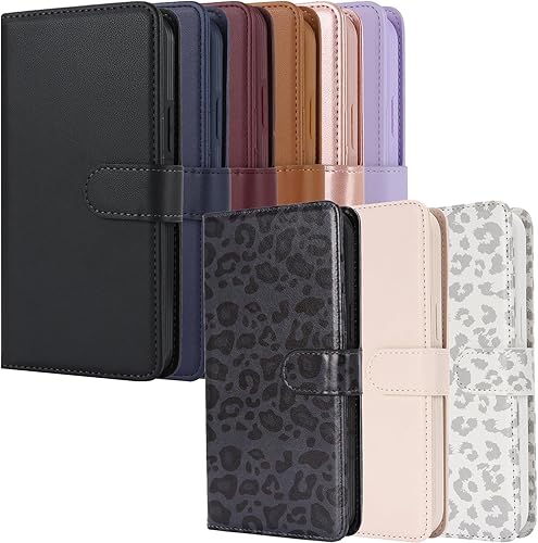 Miniatura 7 de Havaya Magsafe - Funda tipo cartera para iPhone 11 Pro Max, compatible con iPhone 11 Pro Max, con tarjetero, funda desmontable de cuero magnético,