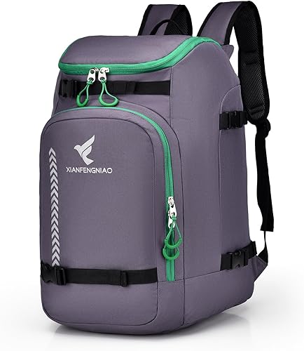 Miniatura 8 de Bolsa para botas de esquí, mochila de viaje impermeable para botas de esquí y snowboard, casco de esquí, gafas, guantes, esquí, snowboard y