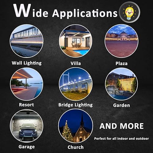 Miniatura 2 de Luces LED de arandela de pared de 72 W, 3.2 pies/40 120 V, IP65, impermeable, lineal, barra de luz LED, blanco cálido, 3000 K, paredes, árboles,