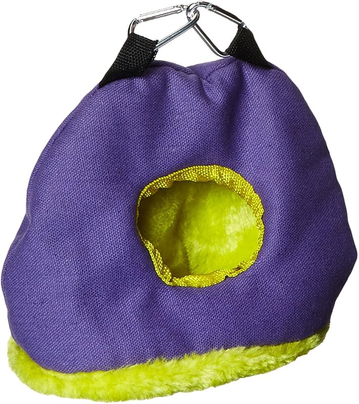 Prevue Pet Products BPV1167 Saco para acurrucarse, nido para pájaros con apertura de 2 pulgadas, pequeño, los colores pueden variar