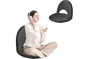 Floor Chair Foldable, Stadium Seats with Strong Back Support