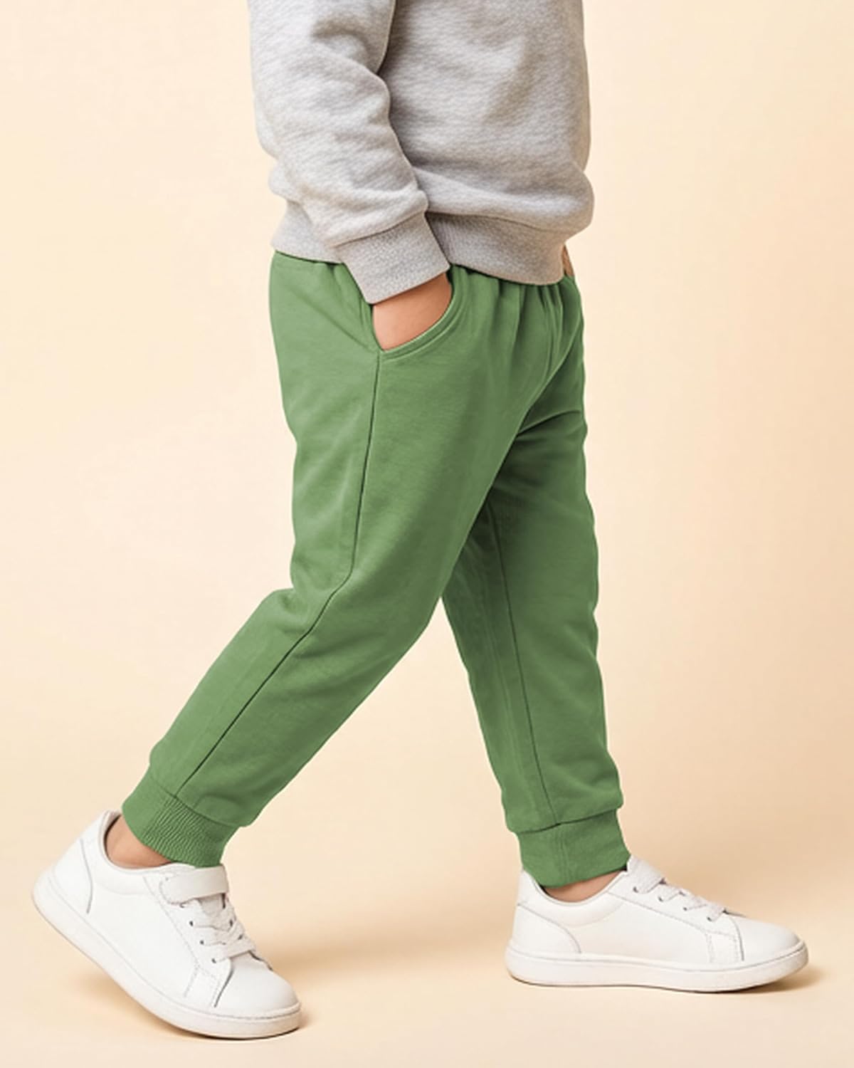 GFQLONG Toddler Boys Pants 100% Cotton Joggers Sweatpants with Pockets image 4