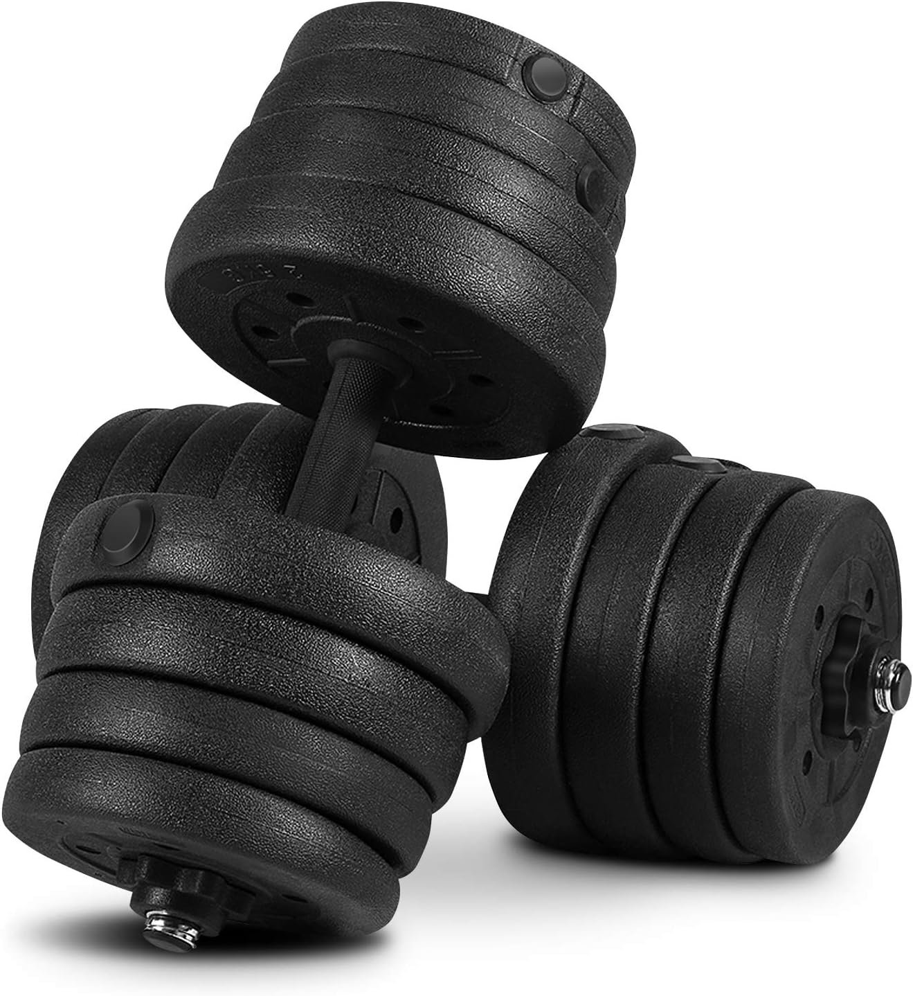 Adjustable Dumbbell Set, 66 LB/30KG Weight Dumbbell Set Fitness Weight Lifting Dumbbells Weight Lifting Barbell Plates Set for Adults Home Fitness Equipment Gym Workout