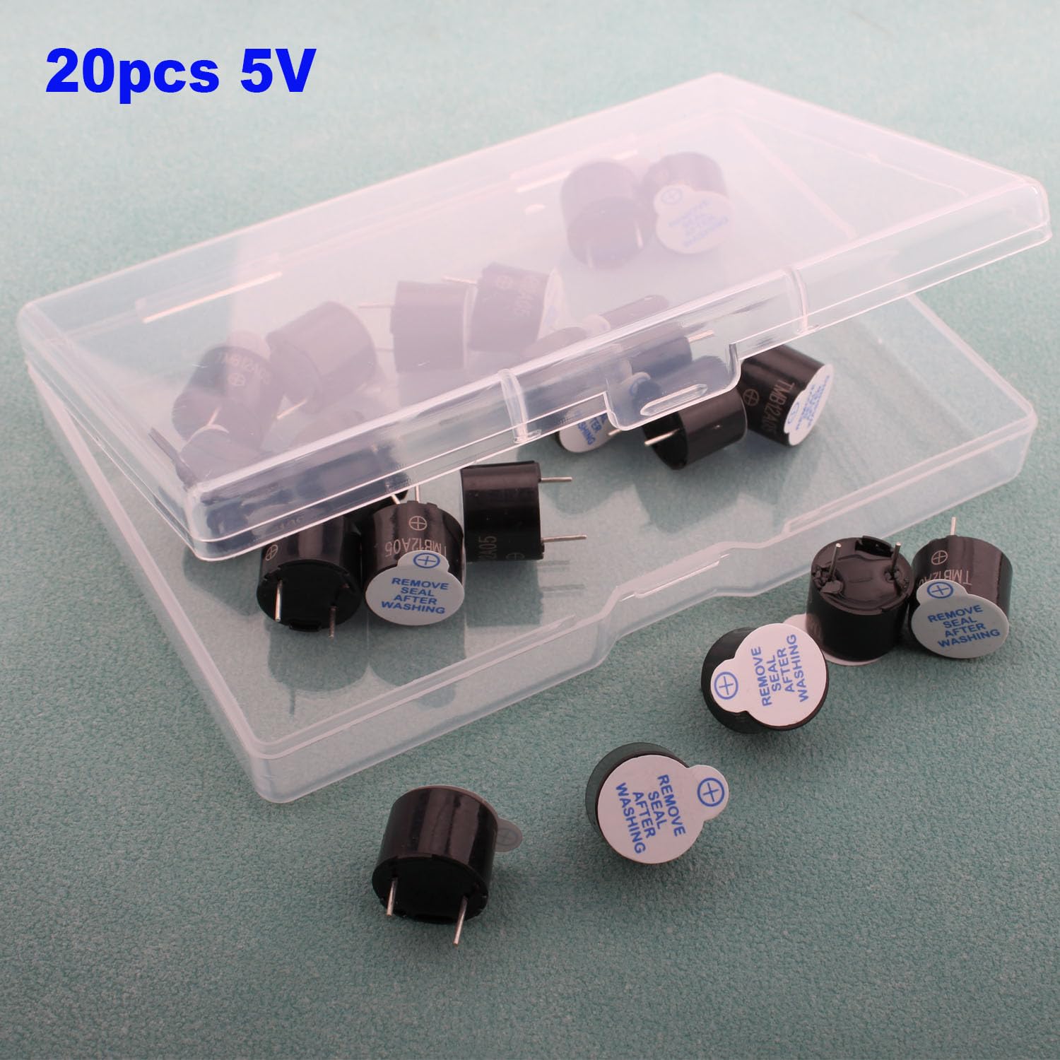 RUNCCI-YUN 20 Piezas DC 5V zumbadores Activos Arduino Zumbador, Sonido Continuo para Arduino Raspberry Pi