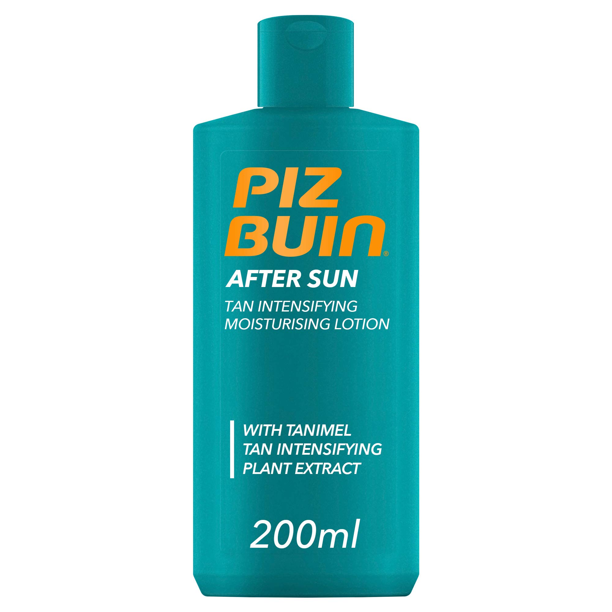 PIZ BUIN Latte Doposole Intensificatore di Abbronzatura, Doposole corpo ad assorbimento rapido idratante, Dopo sole acceleratore abbronzatura con Vitamina E, 200 ml
