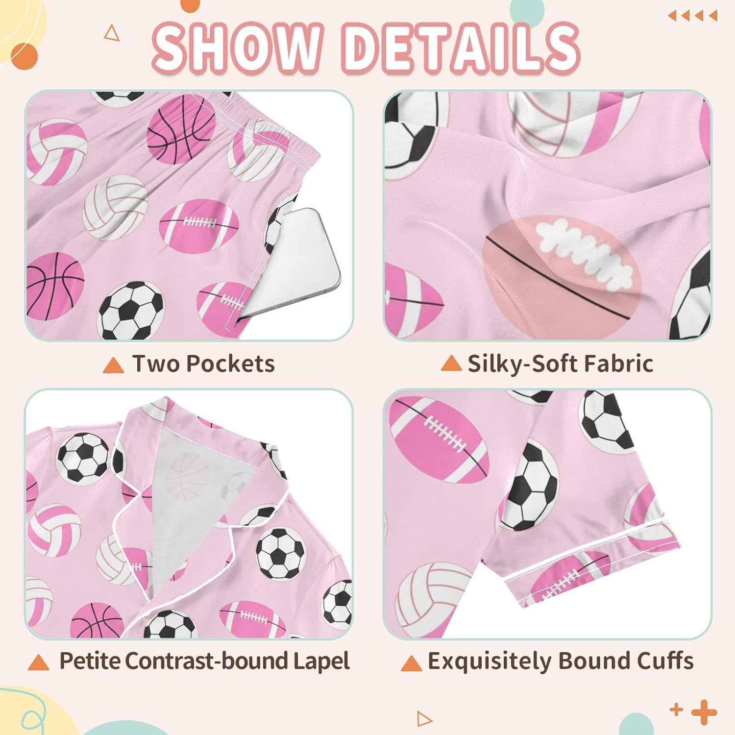 Leopard Pink Summer Pajamas Shorts Set Purple Satin PJ Sets for Pj - Image 6