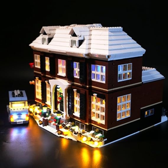 LED Light Set Remote Control Version, Light Set Compatible with Lego 21330 Home Alone Building Blocks Model, Not Included Lego Set A